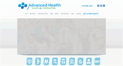 Desktop Screenshot of advancedhealthsales.com