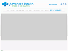 Tablet Screenshot of advancedhealthsales.com